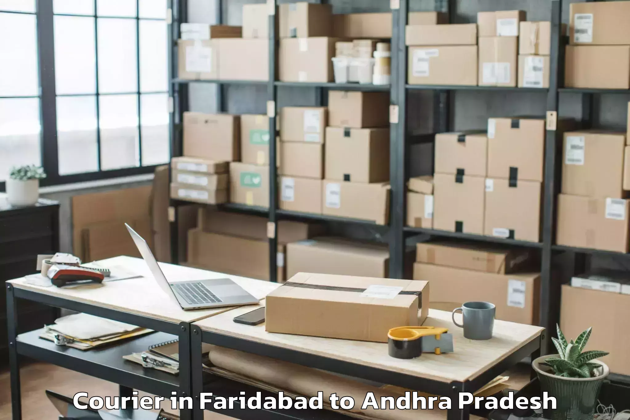 Book Your Faridabad to Chittamur Courier Today